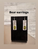 Bear & Green Turquoise Dangles