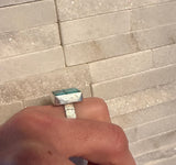 SOLD Turquoise Cube  Ring