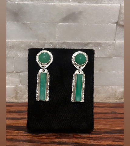 Chrysoprase Dangles