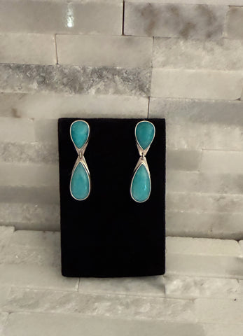 Amazonite Two-Piece Dangles